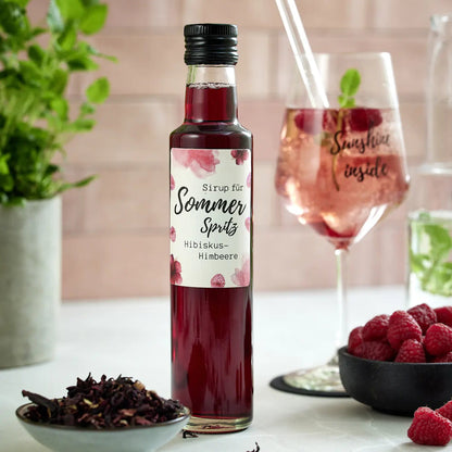 Sommer-Spritz-Sirup &quot;Hibiskus &amp; Himbeere&quot;