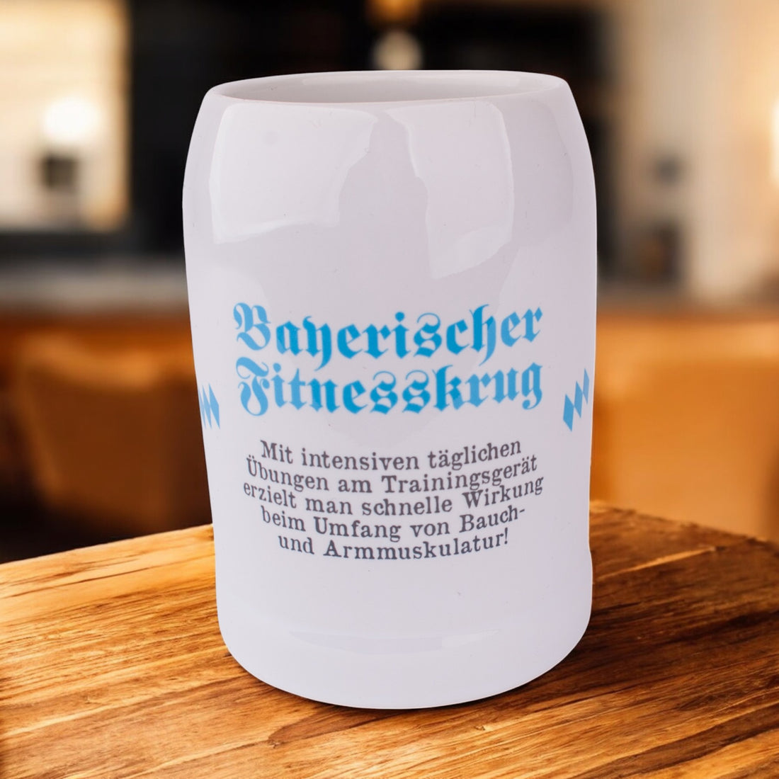 Bierkrug &quot;Bayerischer Fitnesskrug&quot;