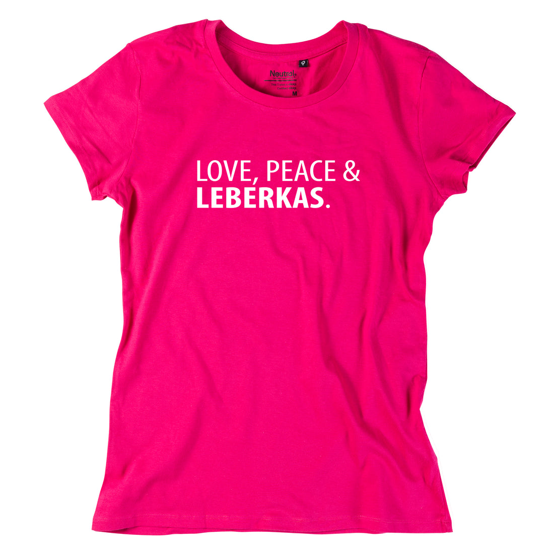 damen-shirt-love-peace-leberkas-pink