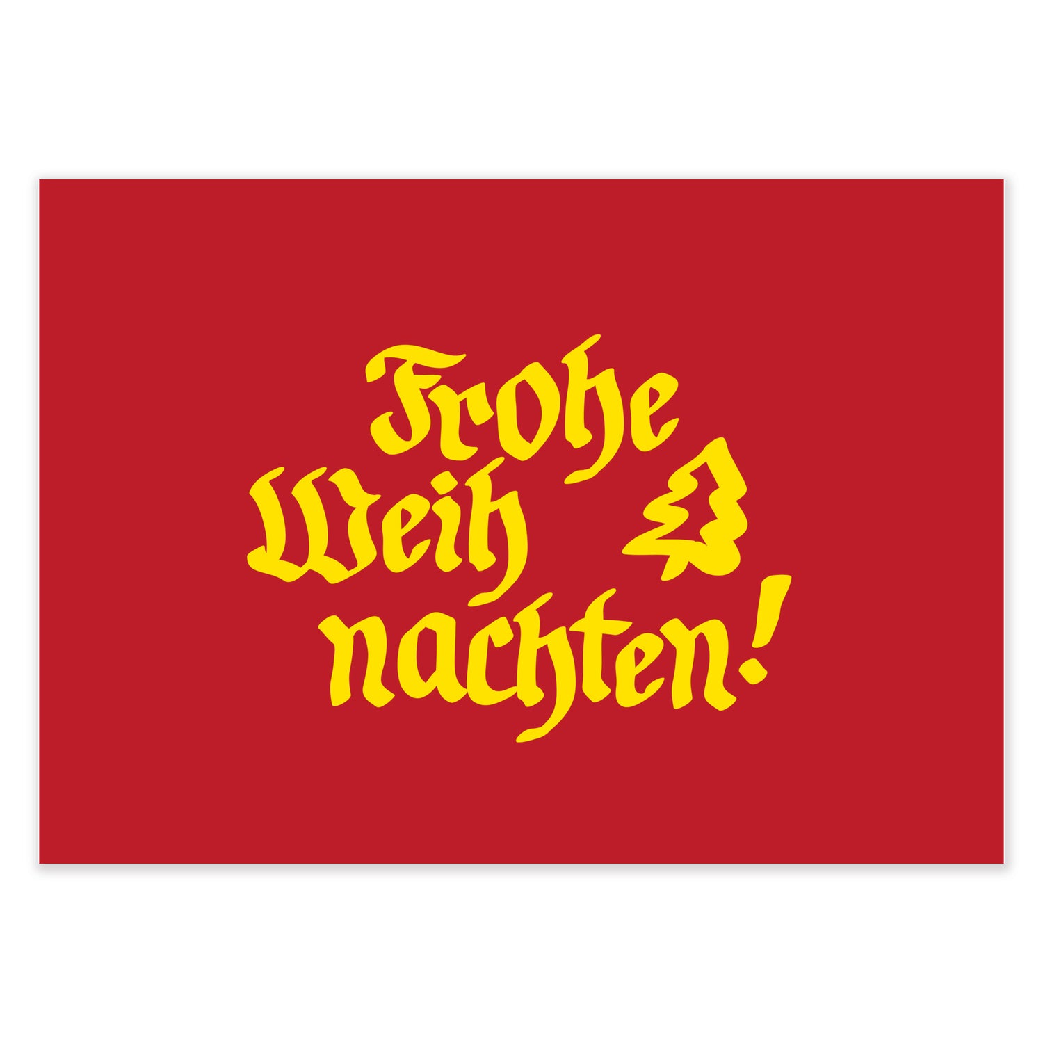 Grußkarte &quot;Frohe Weihnachten&quot;