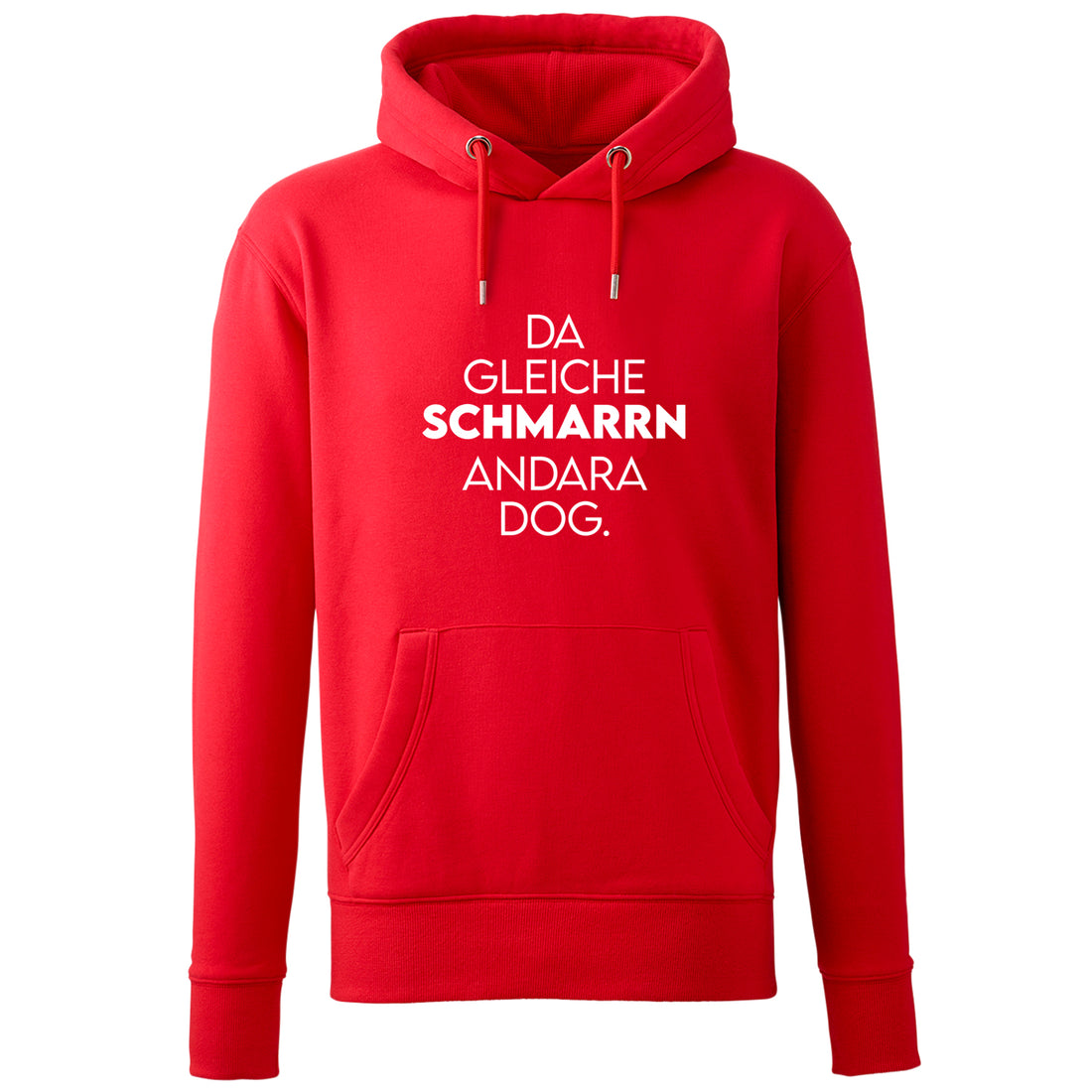 hoodie-da-gleiche-schmarrn-rot