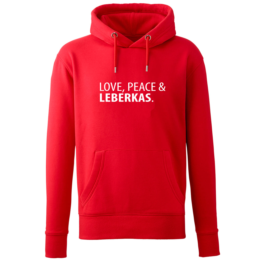 hoodie-love-peace-leberkas-rot