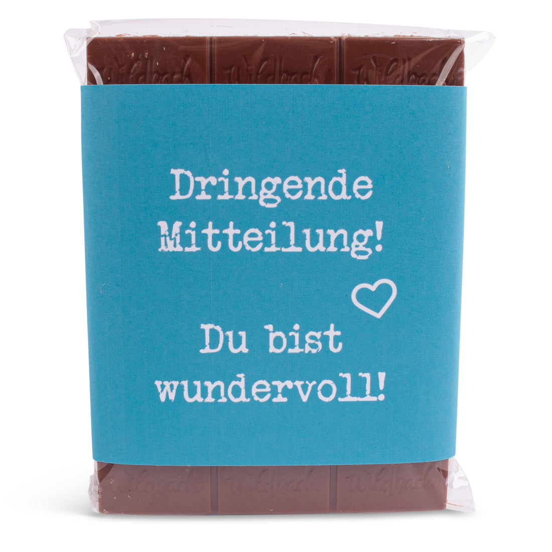 Schokolade &quot;Dringende Mitteilung!&quot;