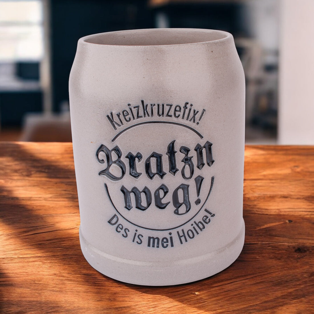 Steinkrug &quot;Bratzn weg!&quot;