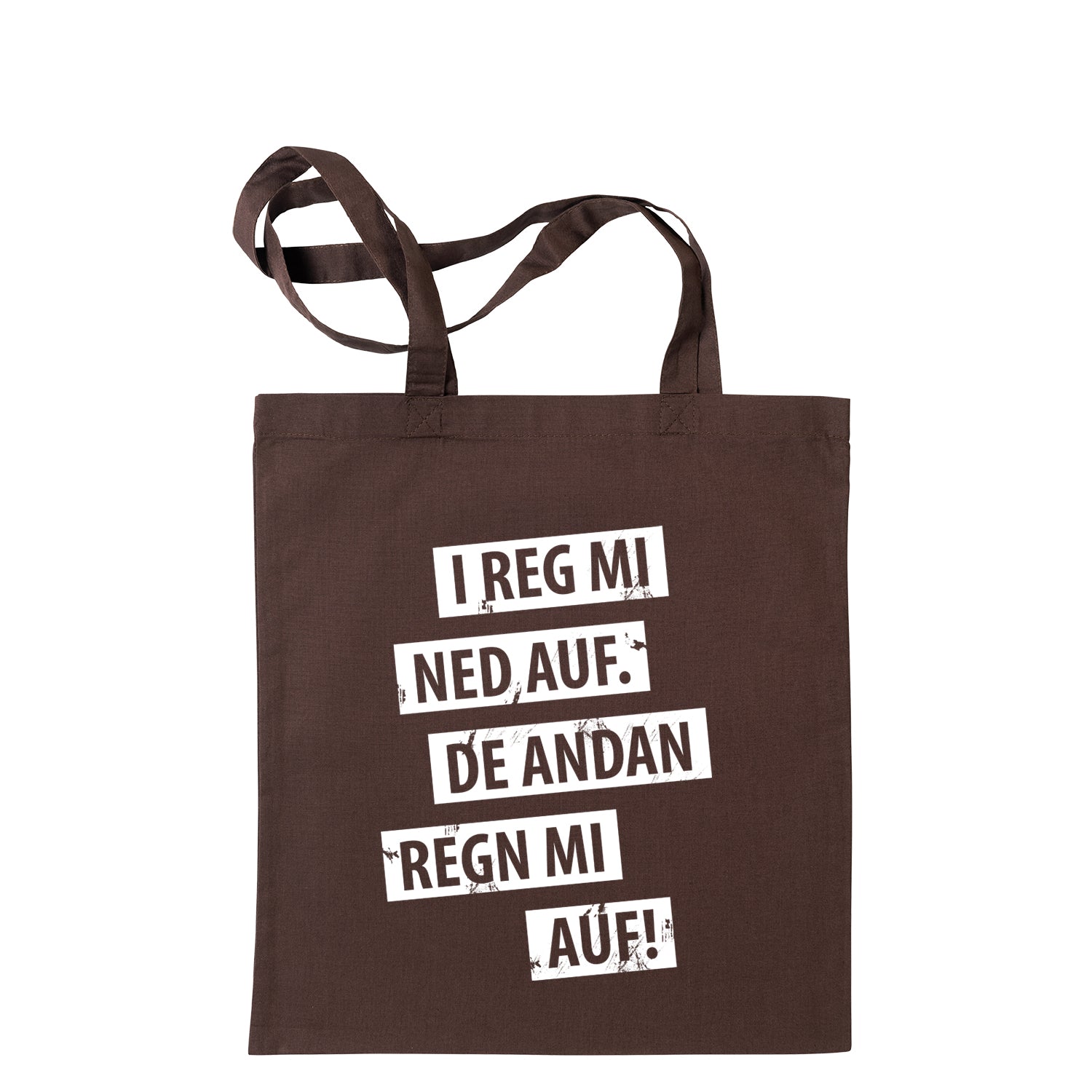 Tasche &quot;I reg mi ned auf&quot;