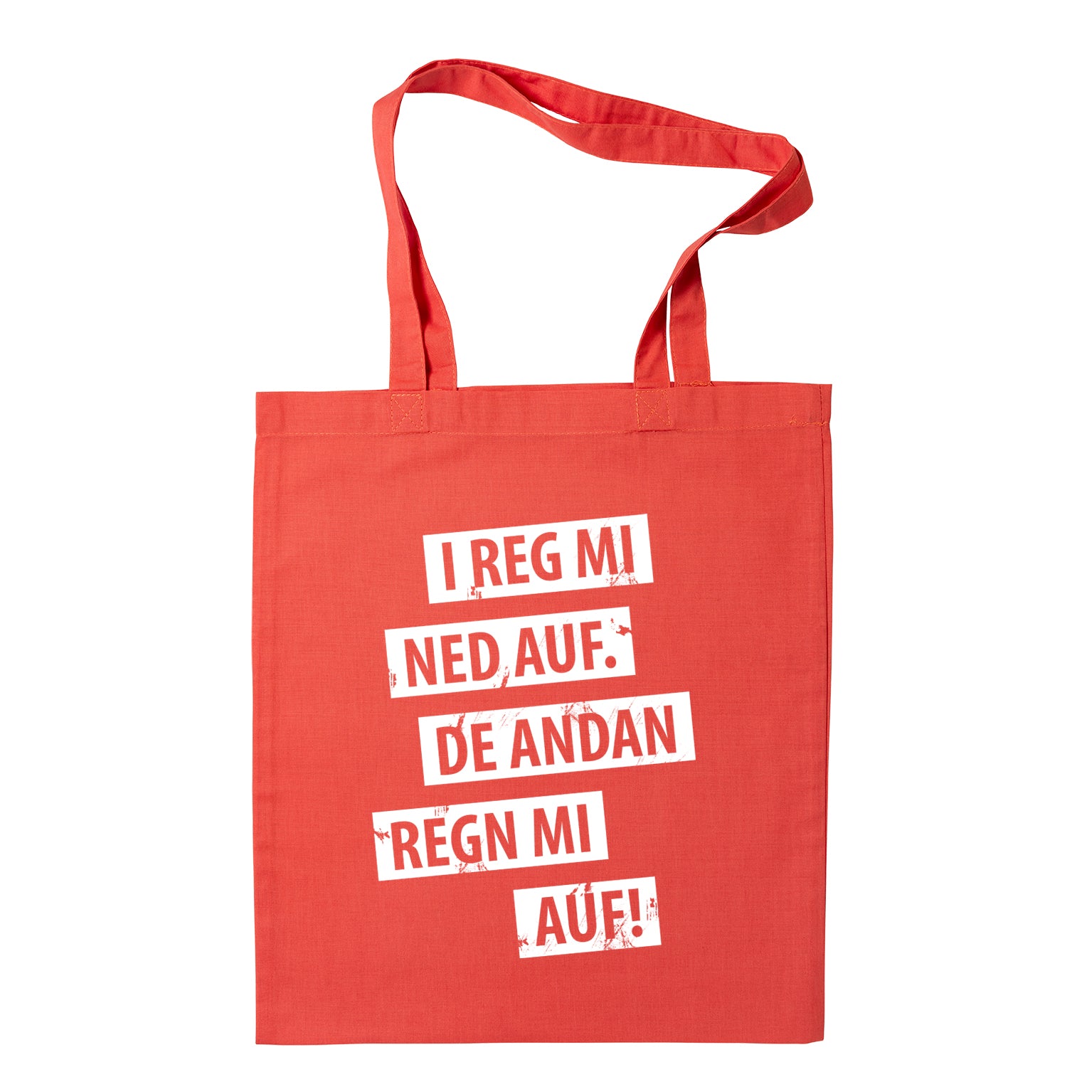 Tasche &quot;I reg mi ned auf&quot;