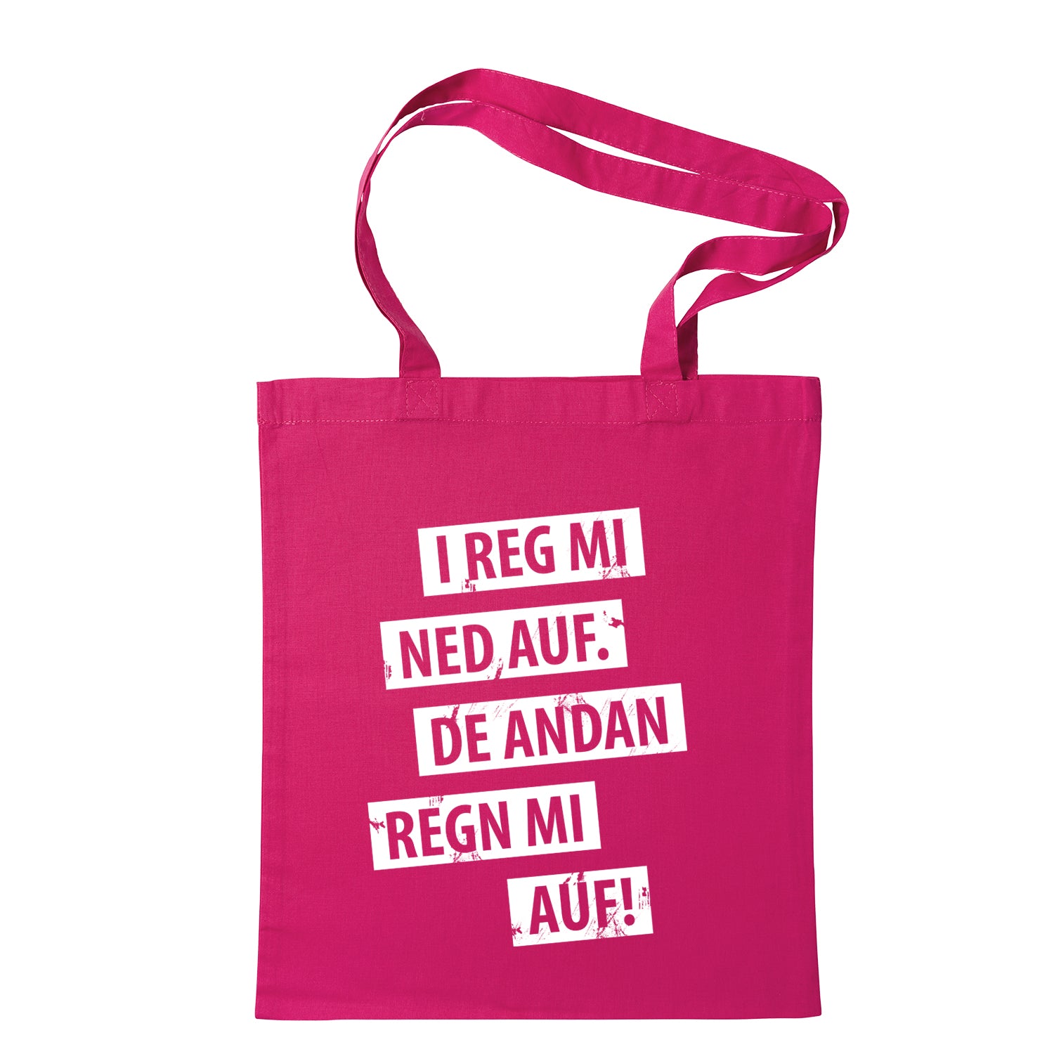 Tasche &quot;I reg mi ned auf&quot;