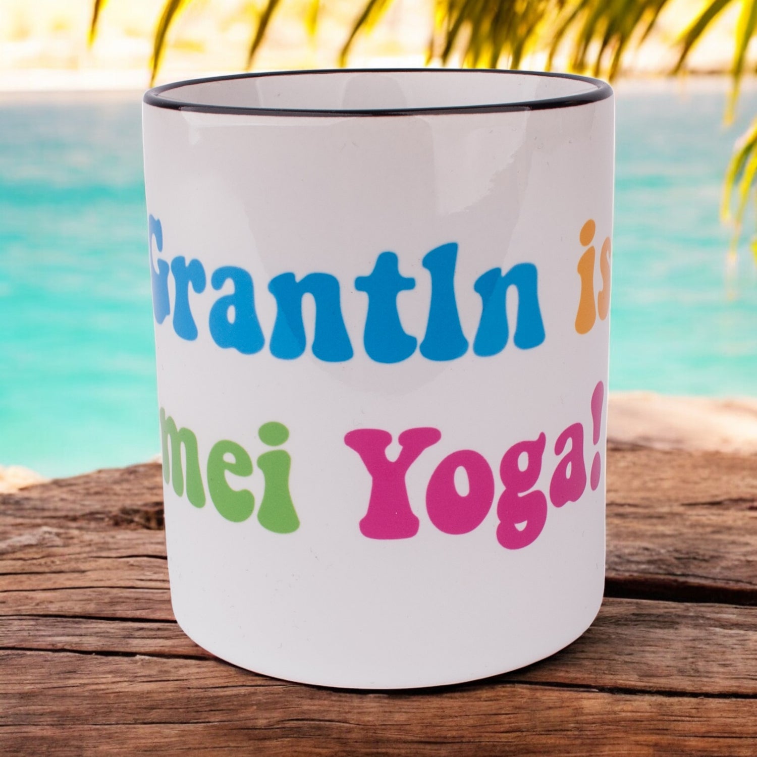 Tasse &quot;Grantln is mei Yoga!&quot;