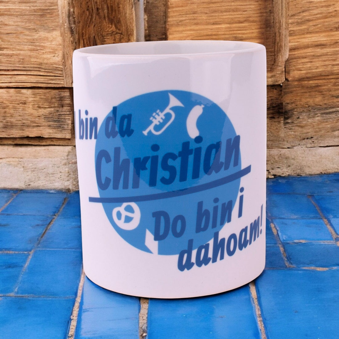 Tasse &quot;Do bin i dahoam&quot; mit Wunschname