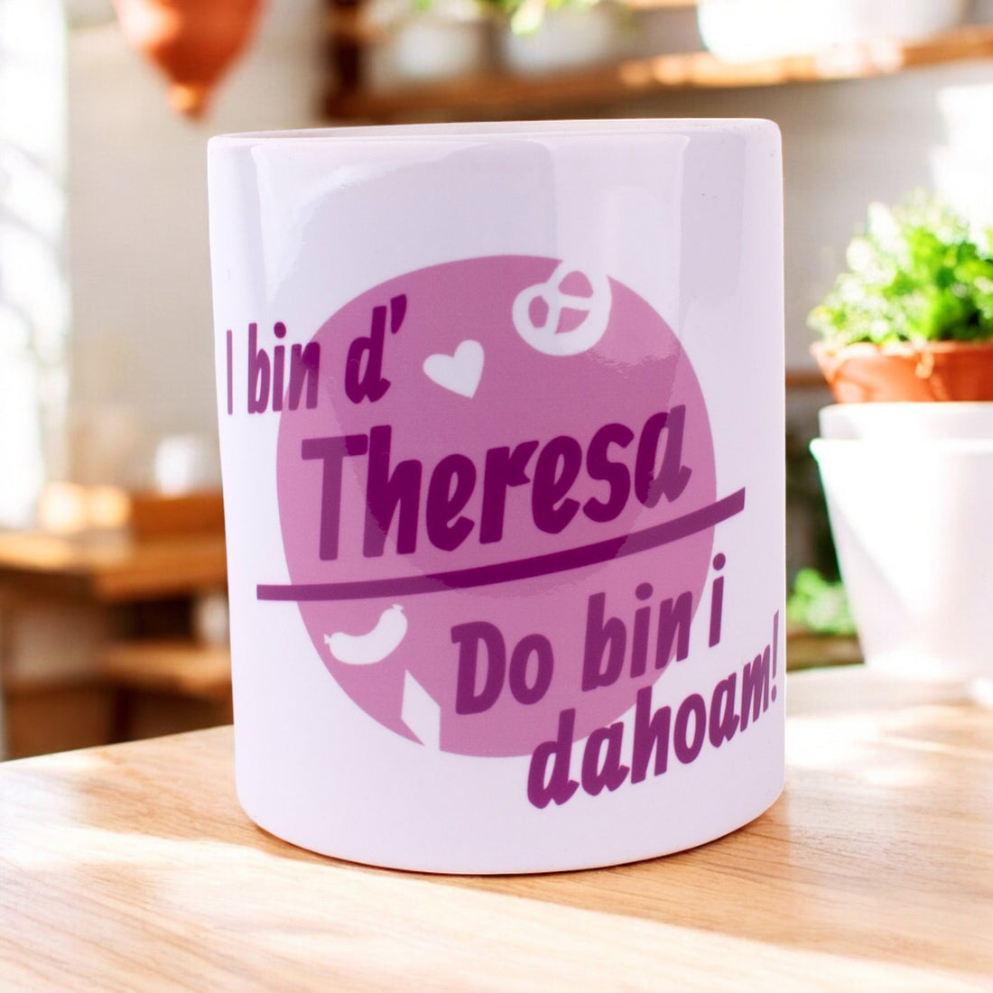 Tasse &quot;Do bin i dahoam&quot; mit Wunschname